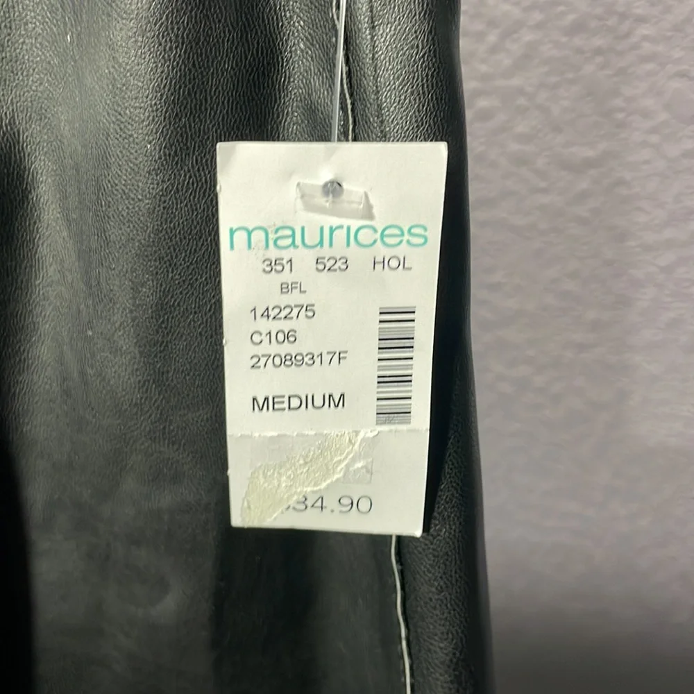 NWT Maurice’s faux leather shirt - Picture 2 of 5